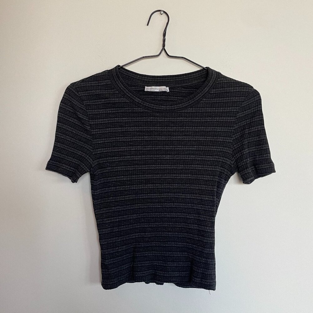 zara cotton soft rib tee
